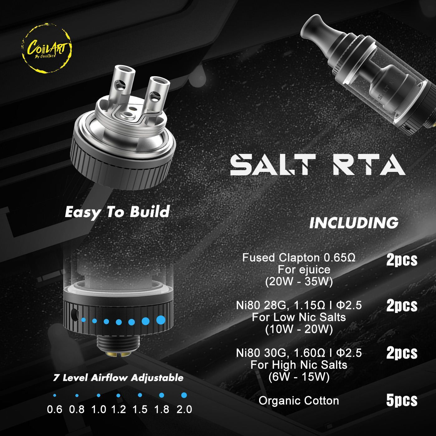 Salt RTA 18mm by CoilArt